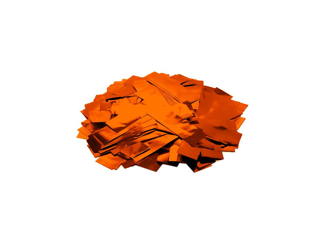 TCM FX Confeti rectangular metálico 55x18mm, naranja, 1kg
