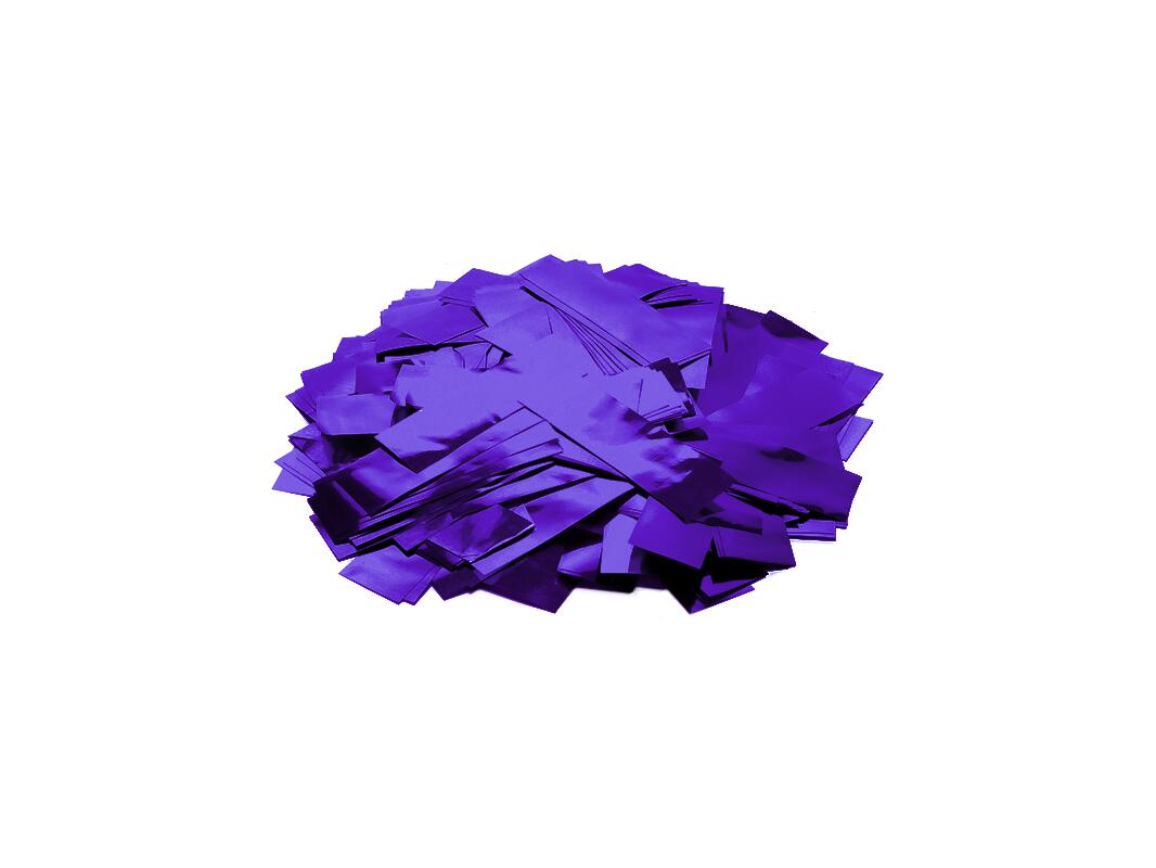 TCM FX Confeti metálico rectangular 55x18mm, morado, 1kg