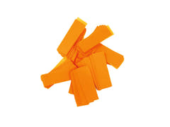 TCM FX Confeti rectangular Slowfall 55x18mm, naranja neón, activo con luz ultravioleta, 1kg