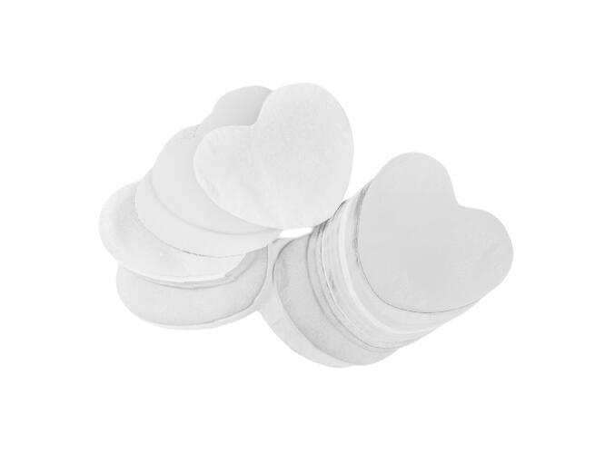 TCM FX Confeti de caída lenta en forma de corazones 55x55mm, blanco, 1kg