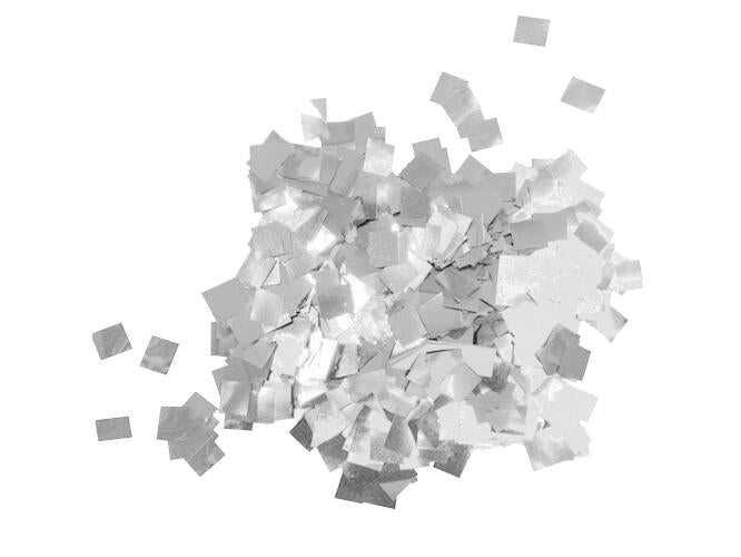 TCM FX Confeti metálico Raindrops 6x6mm, plateado, 1kg