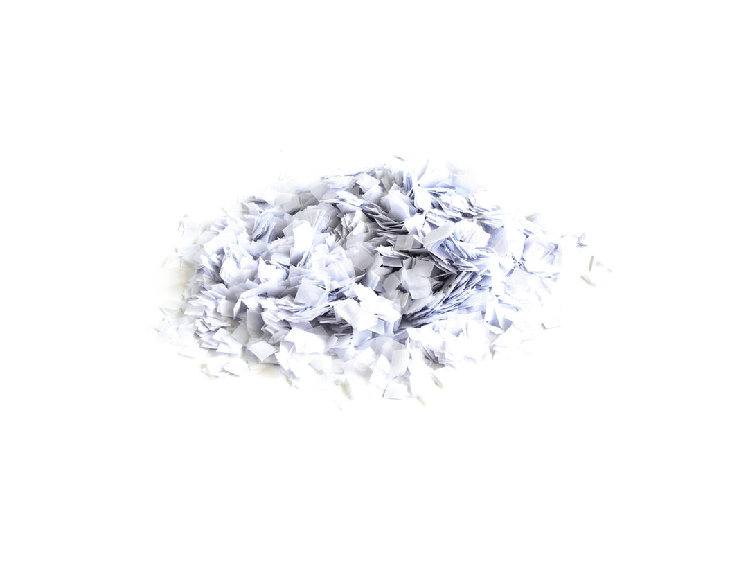 TCM FX Confeti de caída lenta Copos de nieve 10x10mm, blanco, 1kg