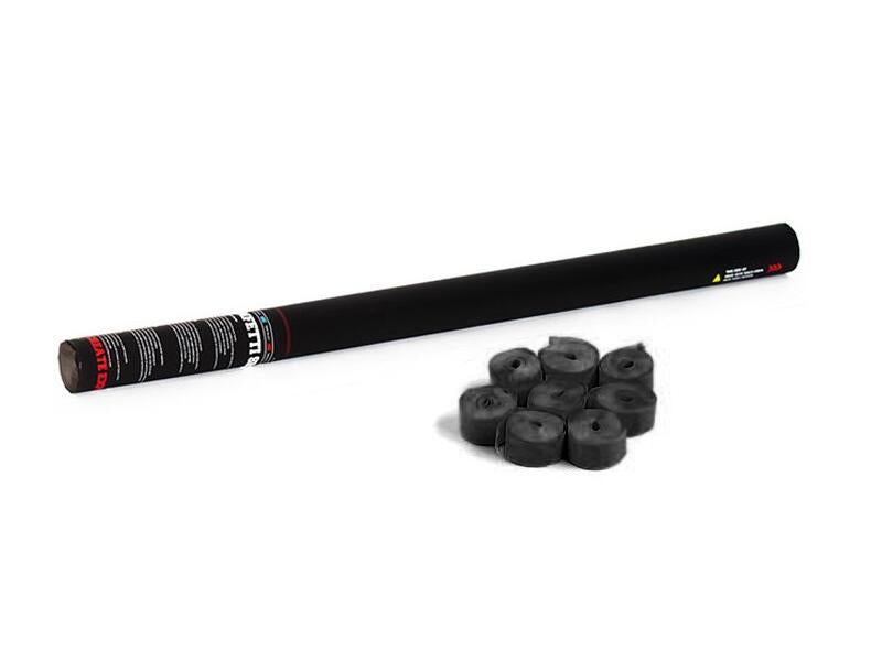 TCM FX Cañón de serpentinas portátil 80cm, negro