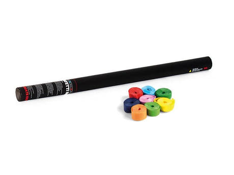 TCM FX Cañón portátil de serpentinas 80 cm, multicolor