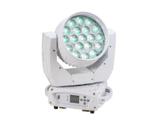 EUROLITE Set 2x LED TMH-X4 Cabezas Móviles Wash Zoom wh + EU Case con ruedas