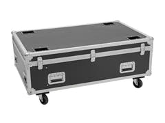 Flightcase ROADINGER PRO 4x LED BAR-8 SWING con ruedas