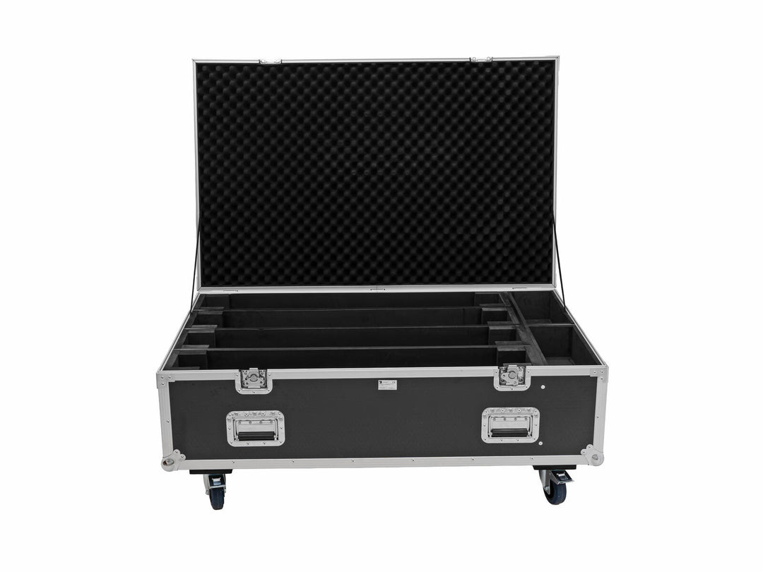 Flightcase ROADINGER PRO 4x LED BAR-8 SWING con ruedas