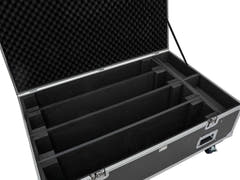 Flightcase ROADINGER PRO 4x LED BAR-8 SWING con ruedas