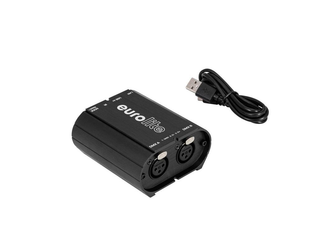 Interfaz EUROLITE USB/LAN-DMX 2x512ch