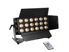 EUROLITE Set 2x LED CLS-18 QCL RGB/WW 18x7W + Estuche de transporte