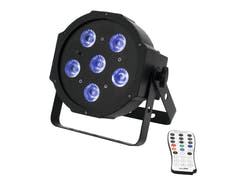 EUROLITE Set 4x LED SLS-603 TCL UV de suelo + estuche TDV-1