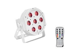 EUROLITE Set 4x LED SLS-7 HCL de suelo blanco + Estuche