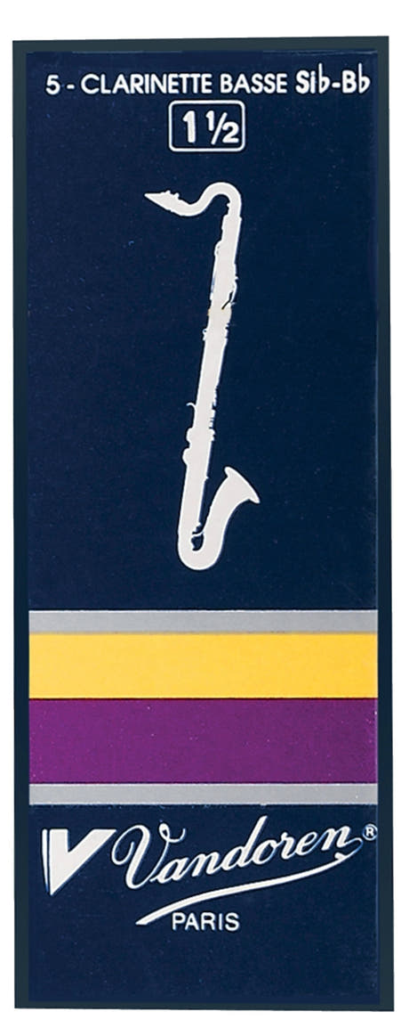Vandoren cañas para clarinete bajo Traditional - 2 1/2