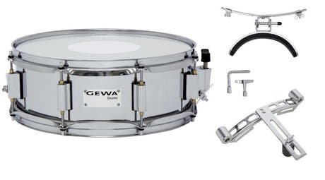GEWA caja de marcha 13" x 5", acero cromado