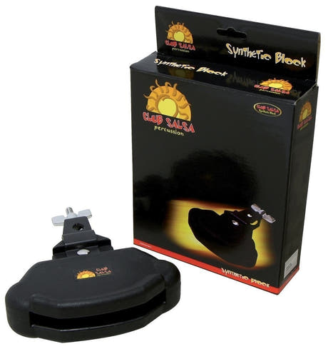 GEWA Club Salsa bloque de plástico, tono bajo, negro