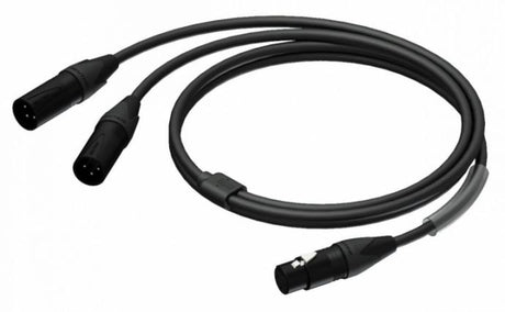 PROCAB Cable Y-Split XLR HEMBRA 2x XLR MACHO (1,5m)