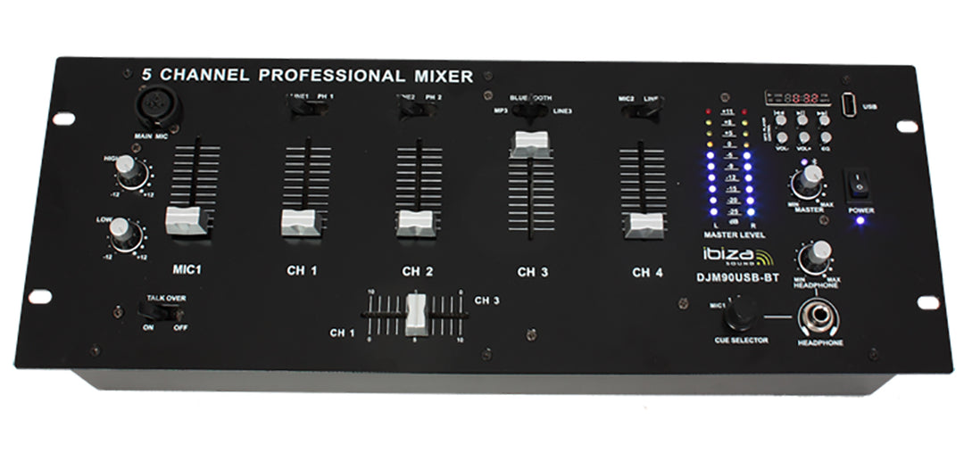 Ibiza DJM90 USB-BT Mezclador