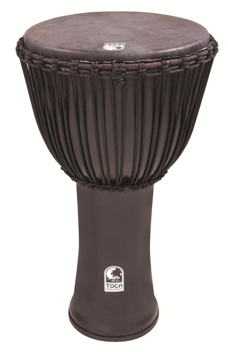 Toca Djembe Freestyle Rope Tuned - Kente Cloth with Bag (SFDJ-14K)