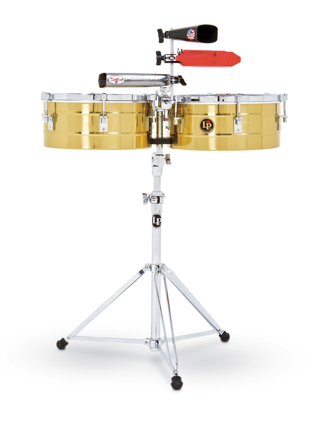 Latin Percussion Timbales Tito Puente de latón macizo - 13"/14" (LP256-B)