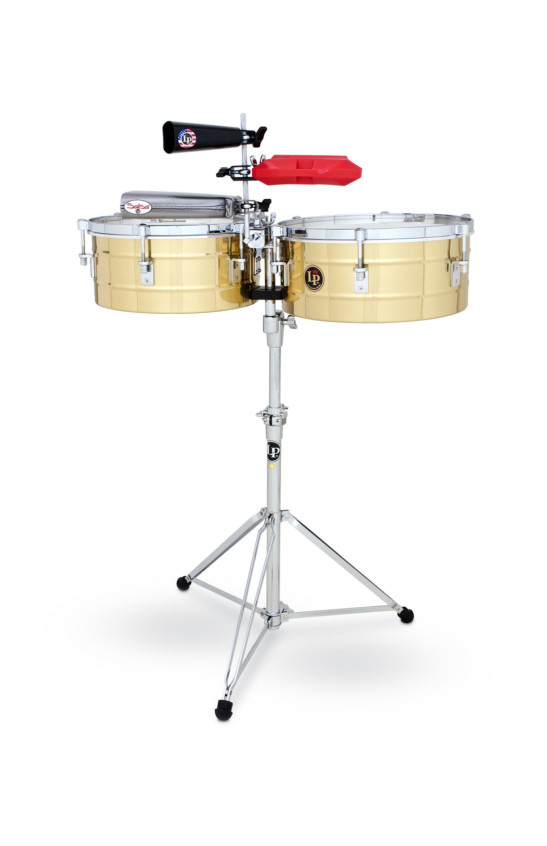 Latin Percussion Timbales Tito Puente Latón Macizo - 14"/15" (LP257-B)