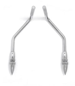 Gibraltar Accesorio para bombo Dunnett Gull Wing Spurs - GWS127 (espiga de ala de gaviota de 12,7 mm)