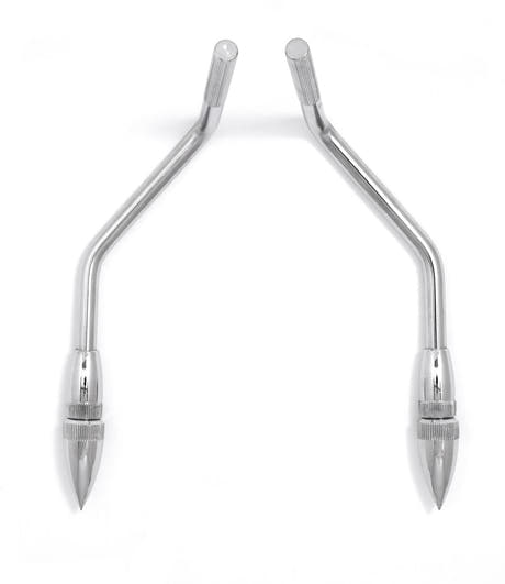 Gibraltar Accesorio para bombo Dunnett Gull Wing Spurs - GWS127 (espiga de ala de gaviota de 12,7 mm)