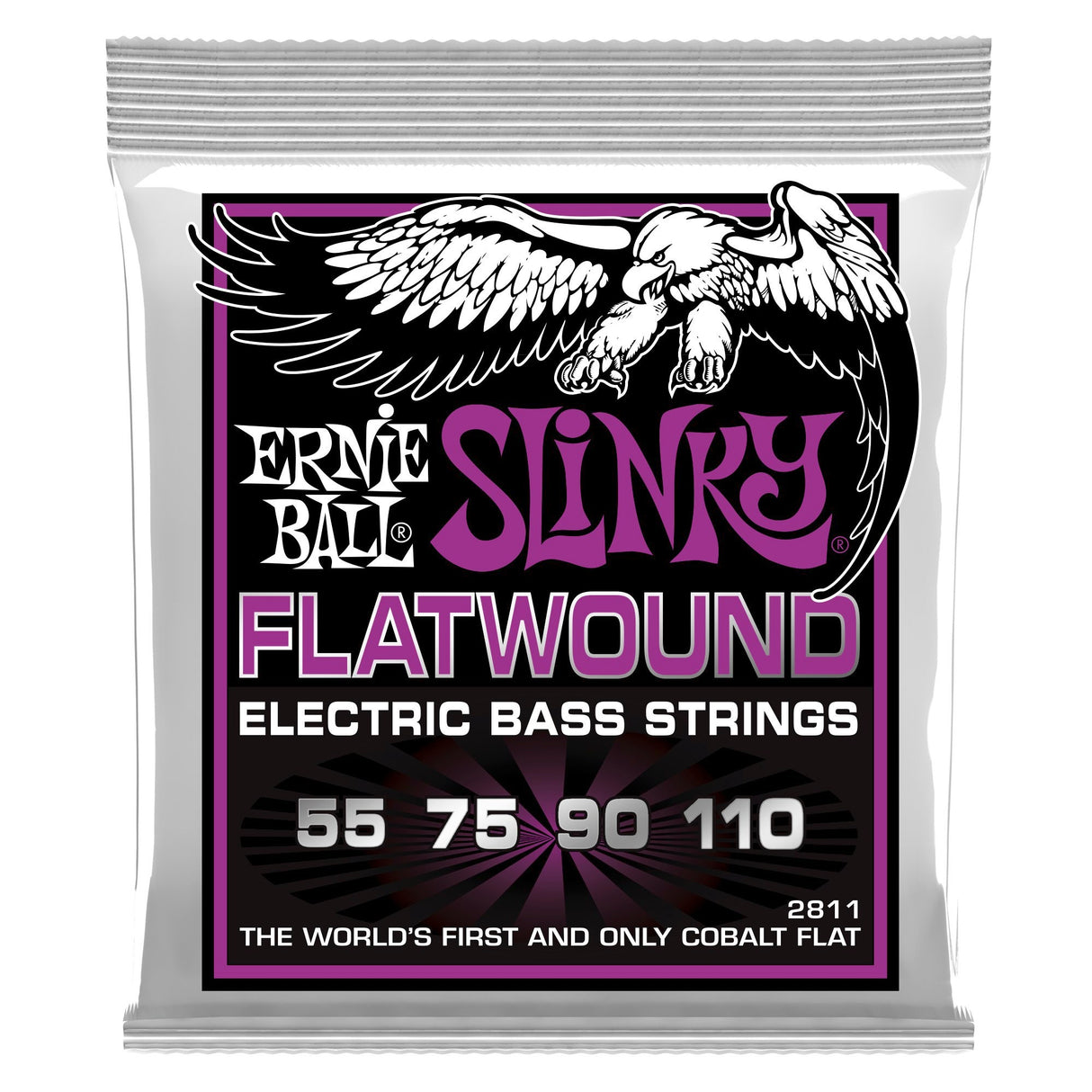 Ernie Ball 2811 Flatwound Cobalt bajo 55-110