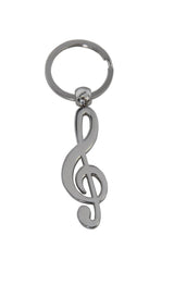 Llavero GEWA con forma de clave de sol, acero inoxidable