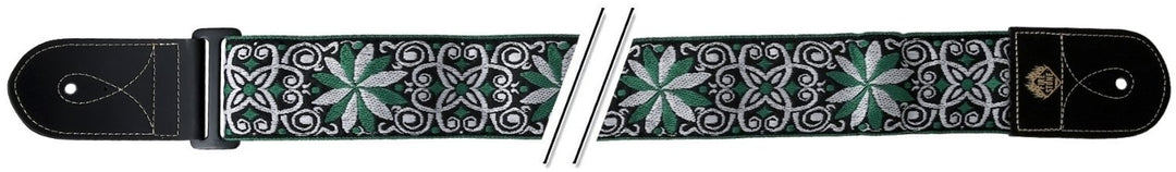 GEWA correas para Guitarra F&S Folk Jacquard - Green-White