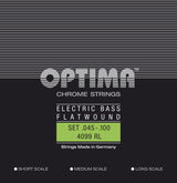 Optima E-Bass Strings Chrome Strings Flat Wound medium scale - Set (4099M)