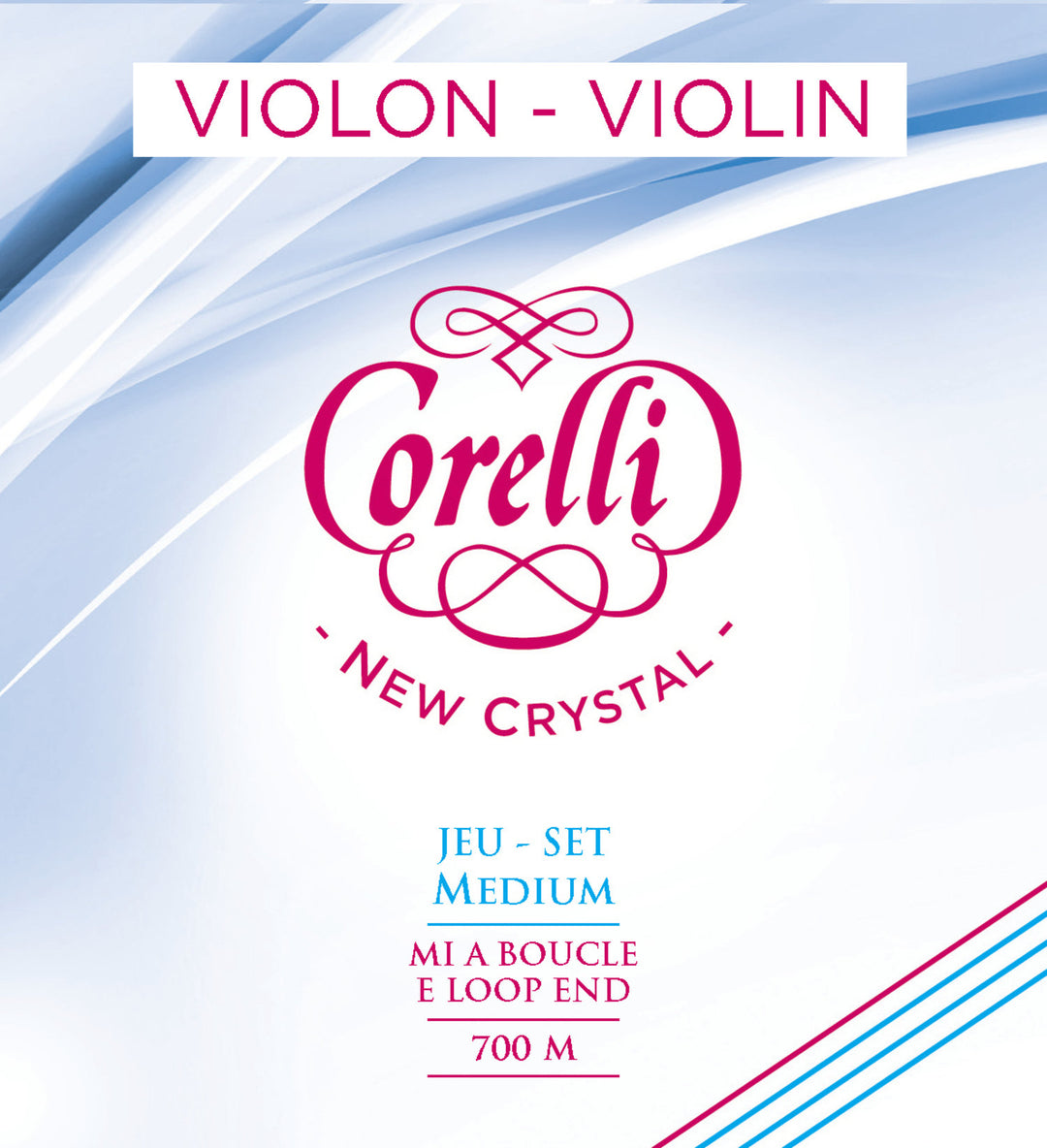 Corelli Cuerdas para Violines New Crystal - Medium (700M)