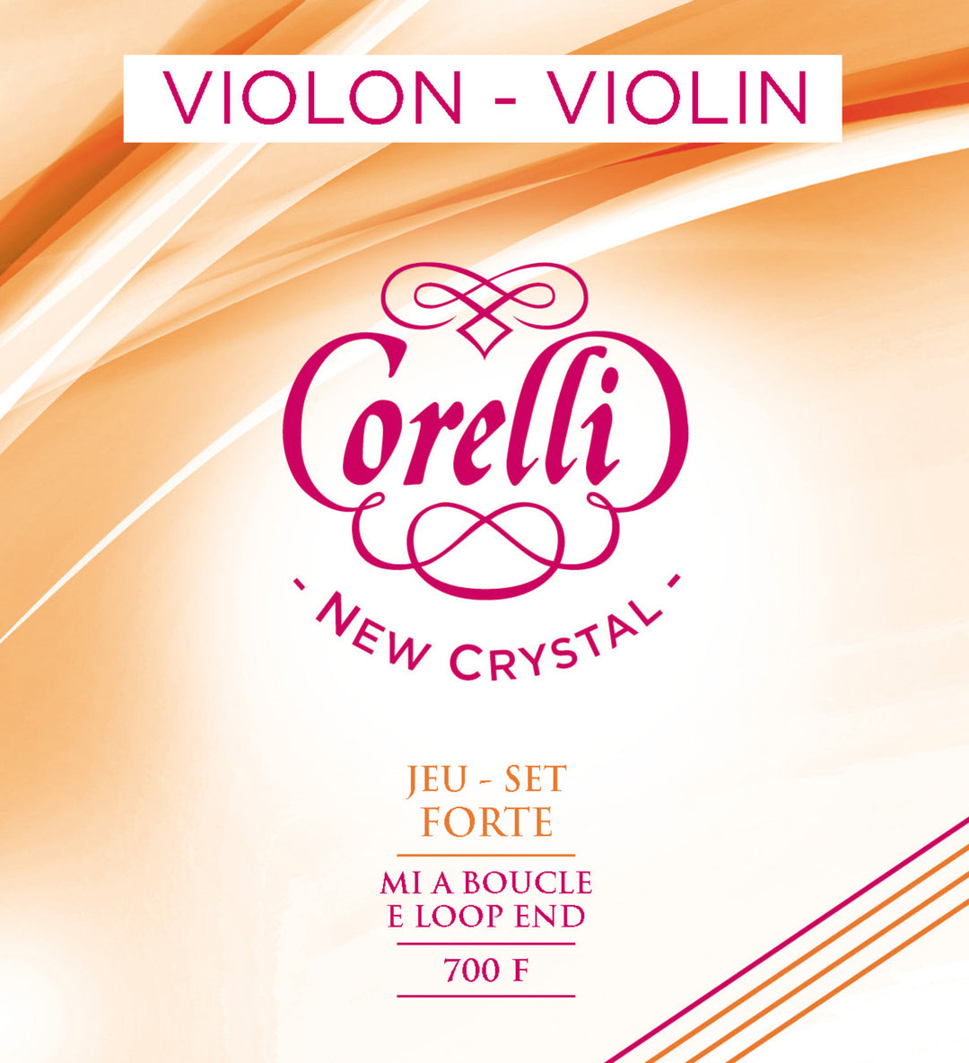 Cuerdas para Violines Corelli New Crystal - Forte (700F)