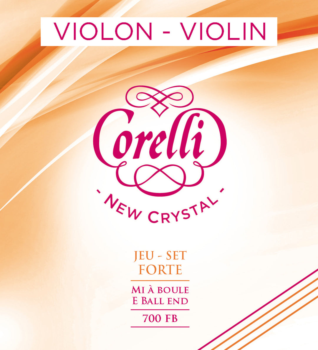 Strings para Violines Corelli New Crystal - Forte (700FB)