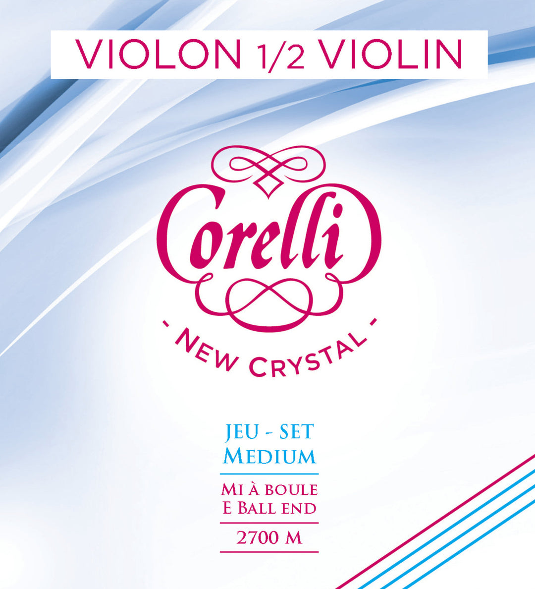 Corelli Strings de violín New Crystal - Set 1/2 (2700M)