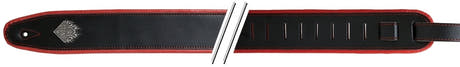 GEWA Guitar Straps F&S Comfort - Black/Red