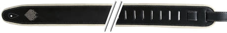 GEWA Guitar Straps F&S Comfort - Black/Cream
