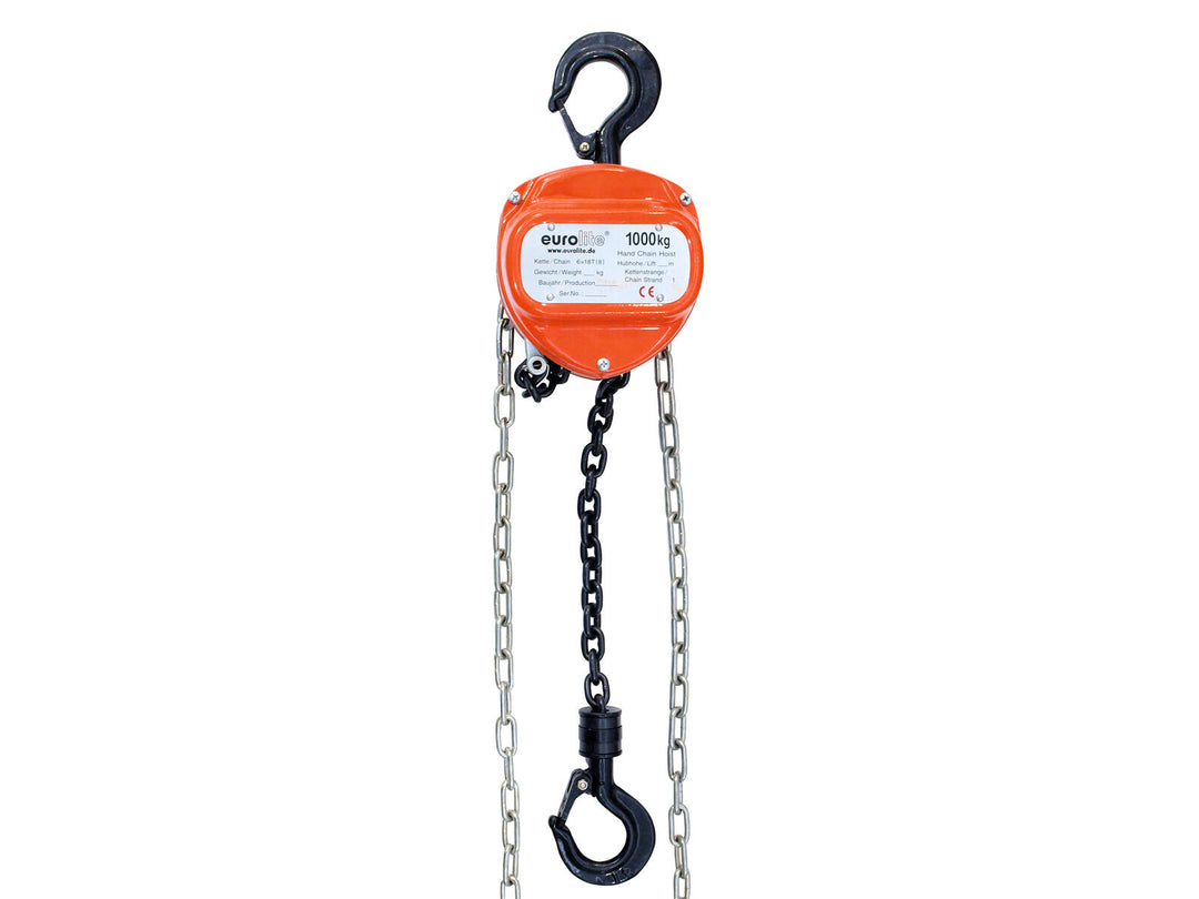 EUROLITE Polipasto de cadena 6M/1.0T