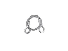 EUROLITE Cable de seguridad B 3x600mm hasta 5kg plateado
