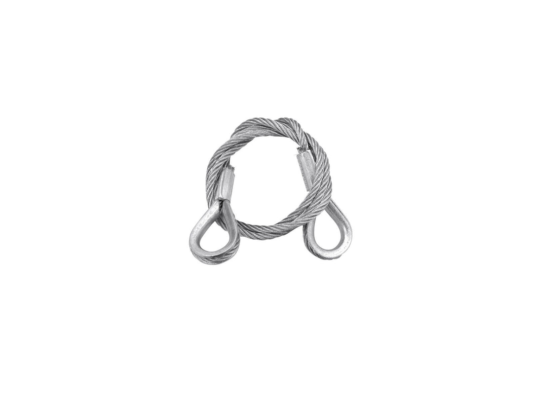 EUROLITE Cable de seguridad B 3x600mm hasta 5kg plateado