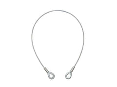 Cable de acero EUROLITE 1000x6mm plateado con guardacabo