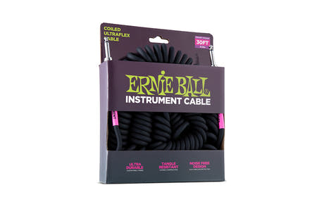 Ernie Ball 6044 Cable en espiral, 10m. Black.