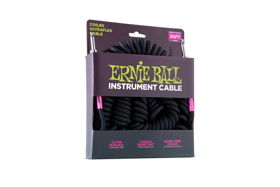 Ernie Ball 6044 Cable en espiral, 10m. Black.