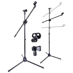 NN M2 soporte doble para micrófonos con jirafa para 2 micrófonos