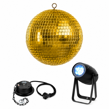 Marconi Bola de discoteca Dorada (30 cm) Pack