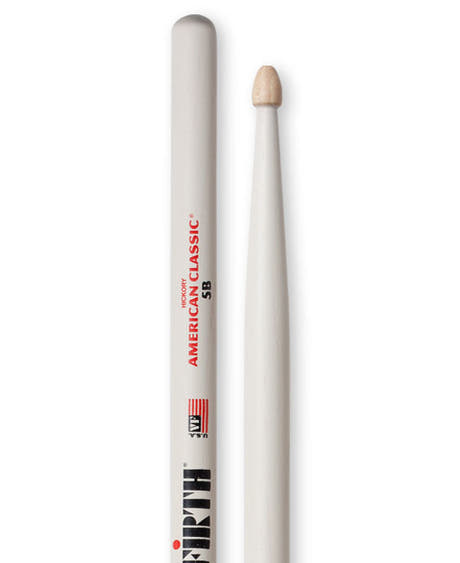 Vic Firth 5B Baquetas (Hvid)