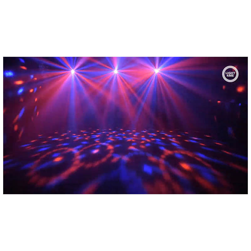 LIGHT4ME T-BAR LED PAR BOLA DE FLORES LÁSER UV STROBE iluminación de discoteca multiefecto