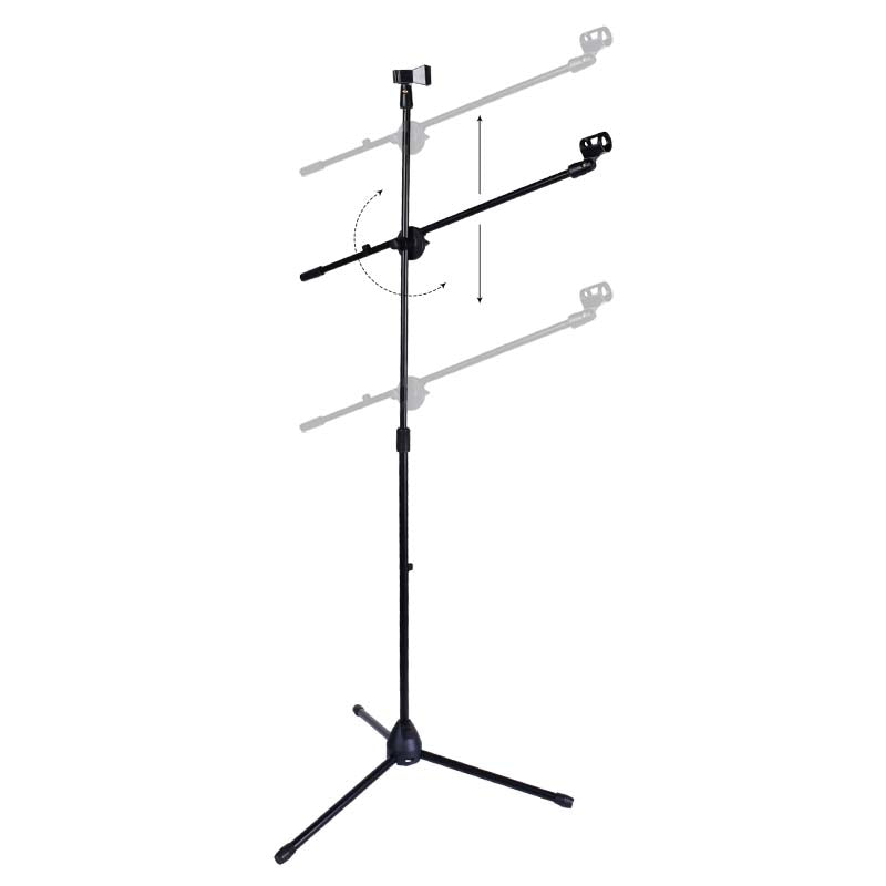 NN M2 soporte doble para micrófonos con jirafa para 2 micrófonos