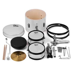 V-TONE VD Junior WH Batería infantil – Batería acústica blanca para niños