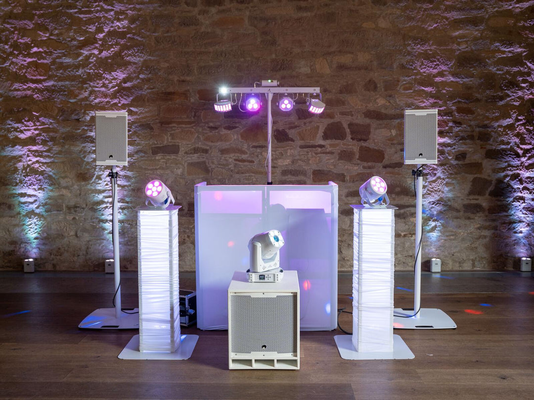 Soporte de altavoz OMNITRONIC BPS-3 blanco