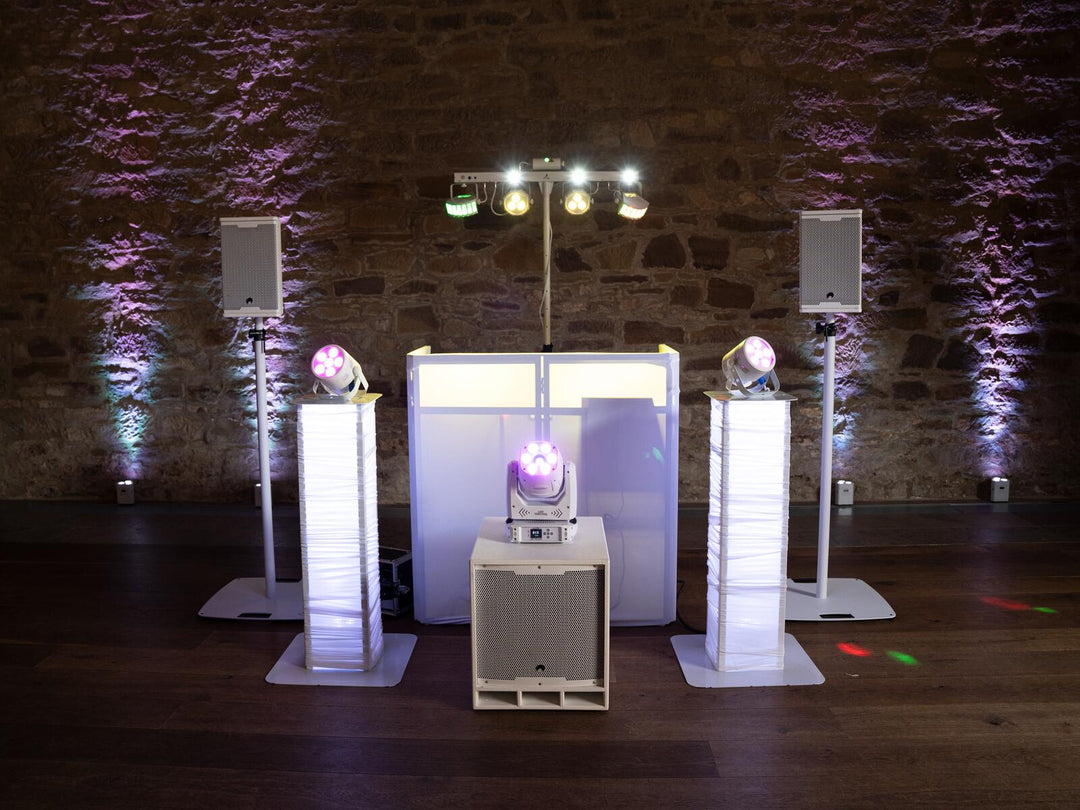 Soporte de altavoz OMNITRONIC BPS-3 blanco